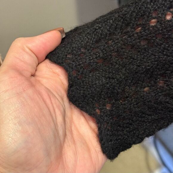 Peruvian Connection Telluride Crochet Alpaca Wool Blend Tunic Sweater/Dress XS - Picture 4 of 11